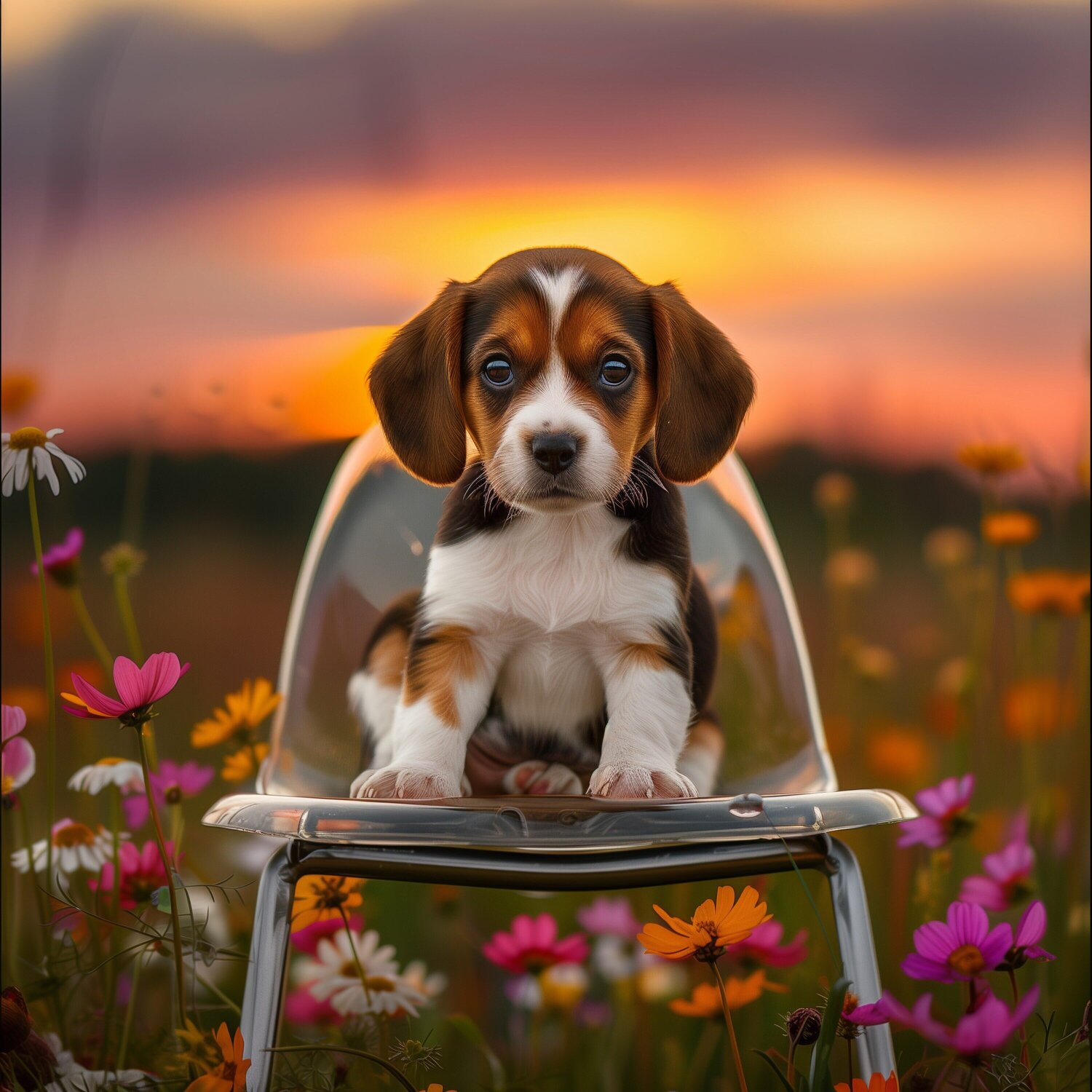 Sir Barks-a-lot - Beagle Lord Fauntleroy Fotografie zu verkaufen
