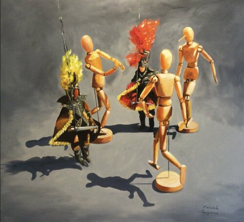 Ballo dei Pupi de Carmelo Margarone, Pintura a la venta en Singulart