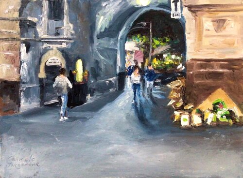 Porta Uzeda Catania di Carmelo Margarone, Pittura in vendita su Singulart
