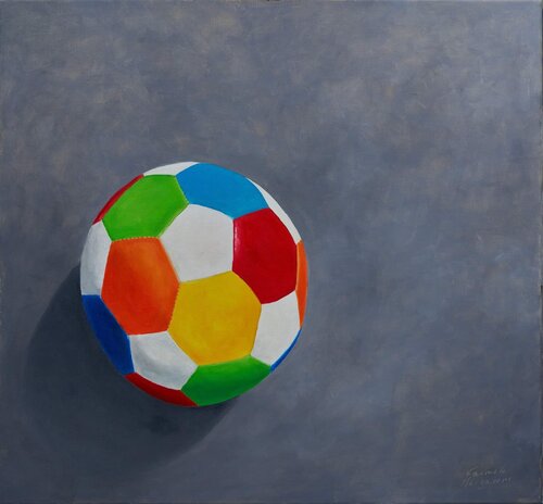 Palla colorata by Carmelo Margarone, Painting for Sale on Singulart