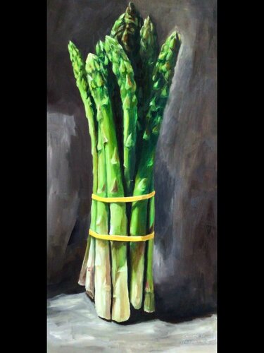 Asparagi verdi by Carmelo Margarone, Painting for Sale on Singulart