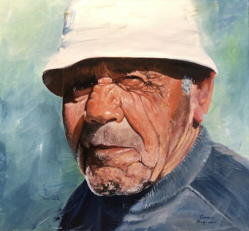 Il Contadino van Carmelo Margarone, Schilderij te koop op Singulart