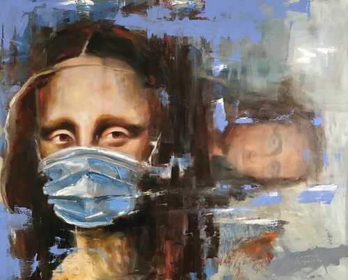 Mona Lisa Anno 2020 by Carmelo Margarone, Painting for Sale on Singulart