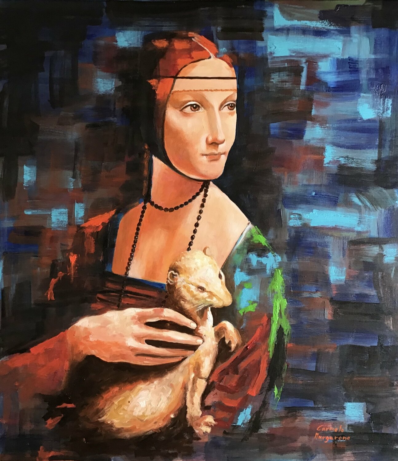 Dame mit dem Hermelin Carmelo Margarone