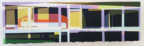 Mid-Century Modern X2 #2 di John Ferry, Pittura in vendita su Singulart