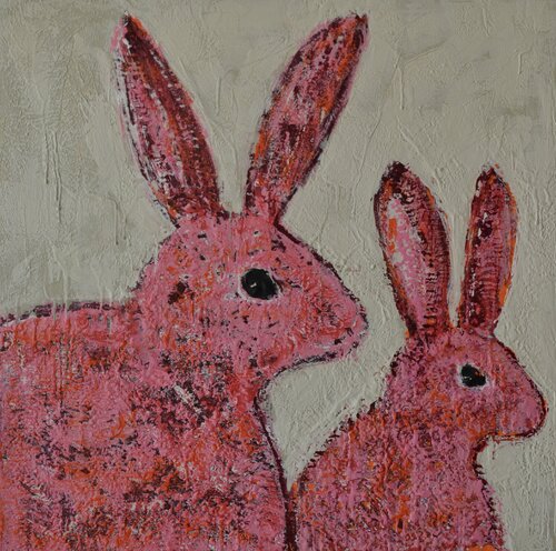 Mother & daughter bond van Marie-Danielle Leblanc, Schilderij te koop op Singulart