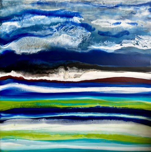Nubra Valley #2 par Marie-Danielle Leblanc, Peinture en vente sur Singulart