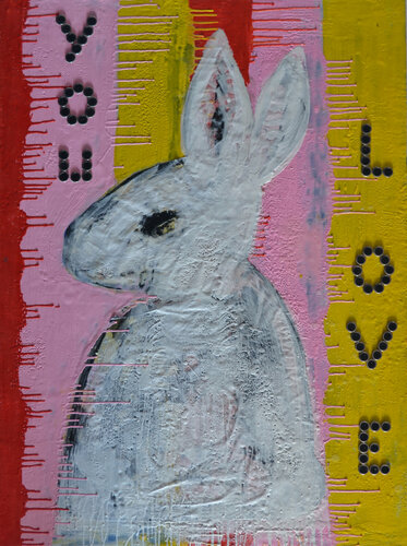 Love you van Marie-Danielle Leblanc, Schilderij te koop op Singulart