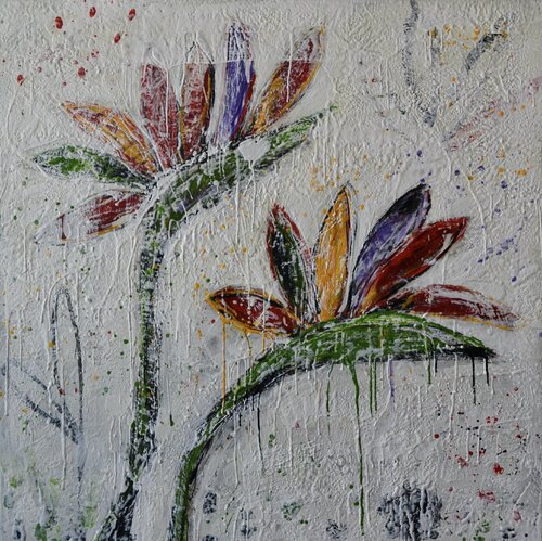 Oiseau du Paradis by Marie-Danielle Leblanc, Painting for Sale on Singulart