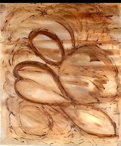 Sunset in Pine Forest di Tarja Berner, Pittura in vendita su Singulart