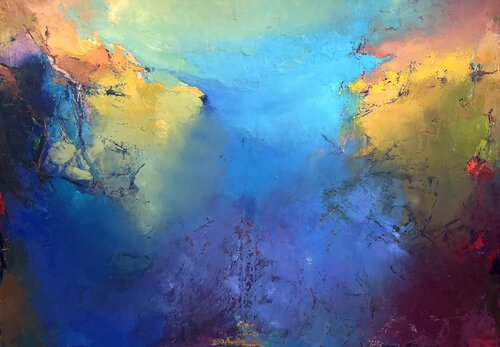 A BEAUTIFUL WORLD von Dini Christoforou, Malerei kaufen auf Singulart