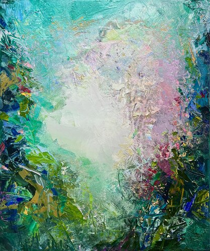 The lonely flower van Dini Christoforou, Schilderij te koop op Singulart