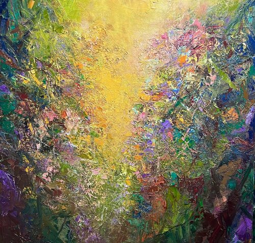 A Golden Kiss by Dini Christoforou, 油畫 for Sale on Singulart