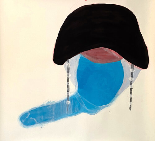 Bending Her Head Toward Earth by Jody Drafta, 종이 for Sale on Singulart