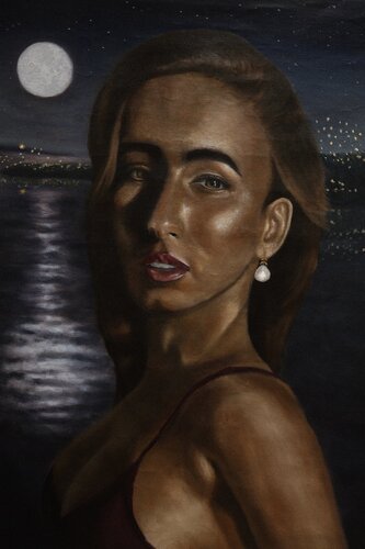 Fireflies of the moon river de Rodolfo III Molina, Pintura a la venta en Singulart