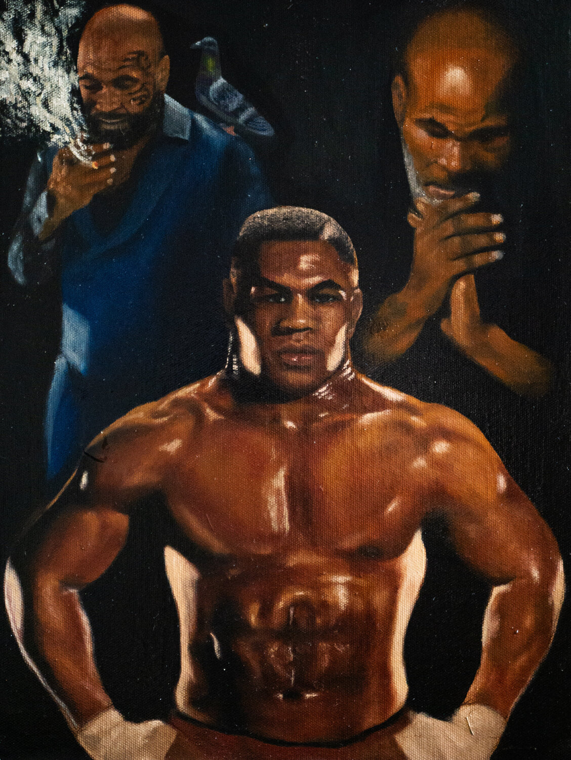 The legend of Iron Mike Rodolfo III Molina Originalgemälde zu verkaufen