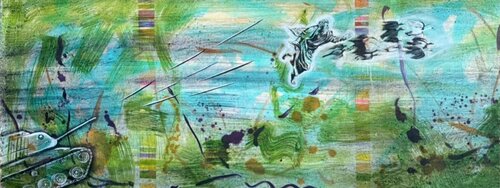THE END- FRESCO van Bernadette Arnaud, Schilderij te koop op Singulart
