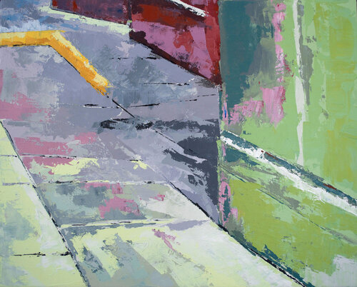 Walking to the Beat van Barbara Skiba-Poniatowski, Schilderij te koop op Singulart