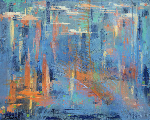 Atmospheric Vibrations van Barbara Skiba-Poniatowski, Schilderij te koop op Singulart