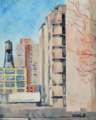Manhattan van Barbara Skiba-Poniatowski, Schilderij te koop op Singulart