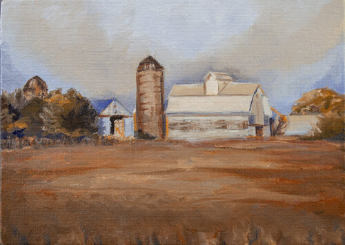 Farmer's Barn di Barbara Skiba-Poniatowski, Pittura in vendita su Singulart