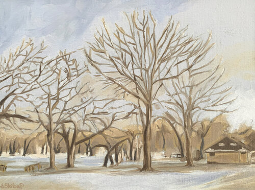 Afternoon Parkland van Barbara Skiba-Poniatowski, Schilderij te koop op Singulart