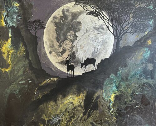 Full moon par Nataliia Antonets, Dessin en vente sur Singulart