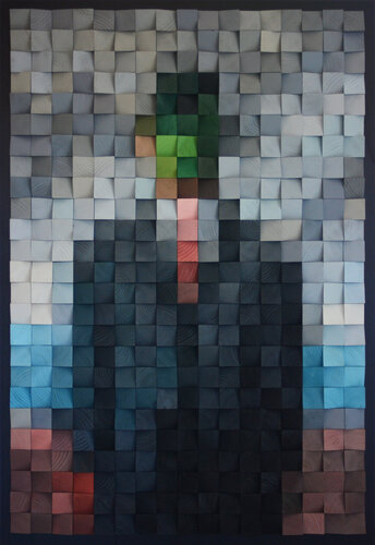 Wooden Art "The Son of Man" von Nadia Eremina (pix-n-art), Andere Medien kaufen auf Singulart