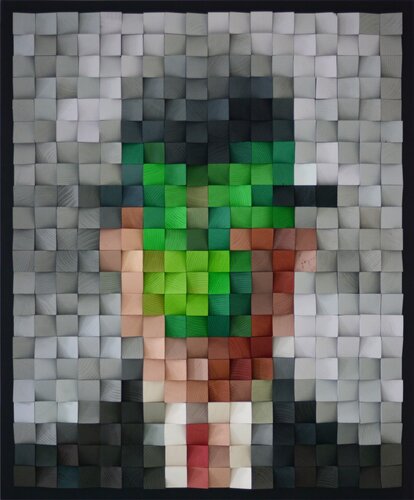 Wooden Art "The Son of Man" von Nadia Eremina (pix-n-art), Andere Medien kaufen auf Singulart