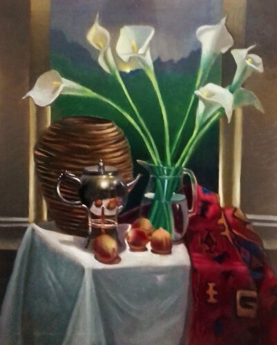 Composición con calas by Fabián Sabbadin, 회화 for Sale on Singulart