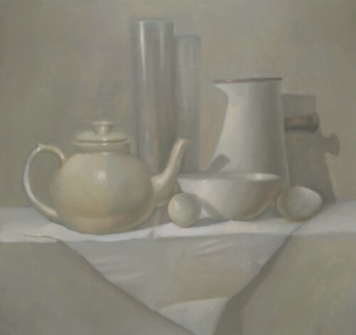 Mesa blanca - Colección privada ( EE.UU ) van Fabián Sabbadin, Schilderij te koop op Singulart