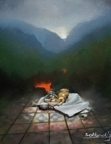 Cielos " Paisaje interior" by Fabián Sabbadin, Painting for Sale on Singulart
