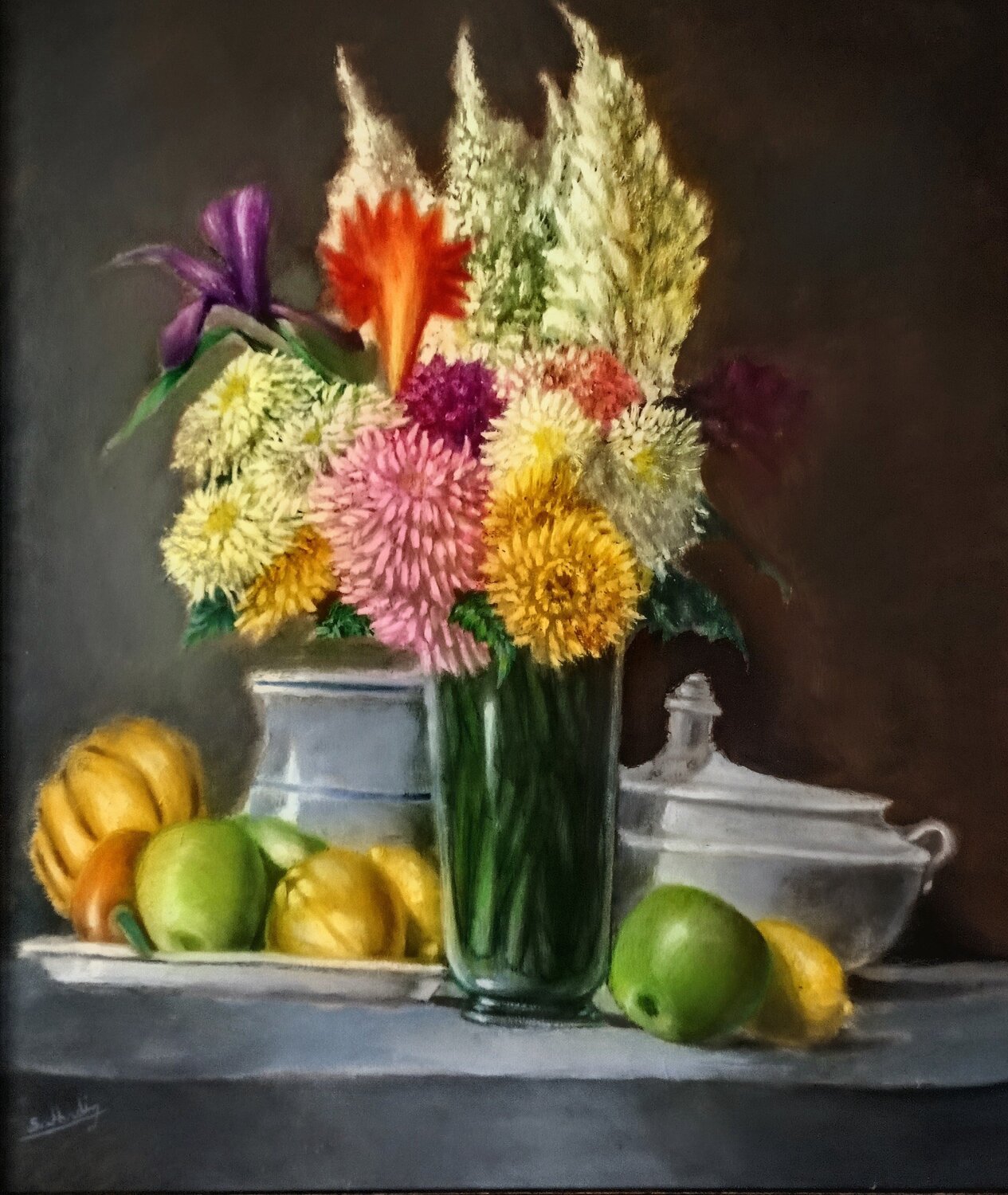 Naturaleza floral Fabián Sabbadin Peinture originale à vendre