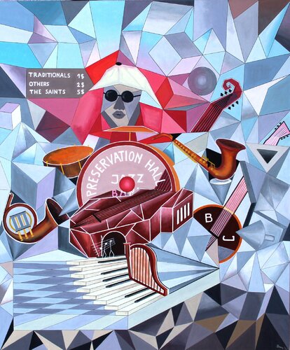 Old Time Jazz par Alexandru Balanescu, Peinture en vente sur Singulart