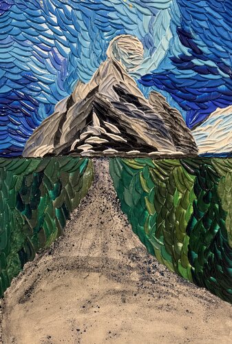 Moon River de Gaya Chandrasekaran, Pintura a la venta en Singulart