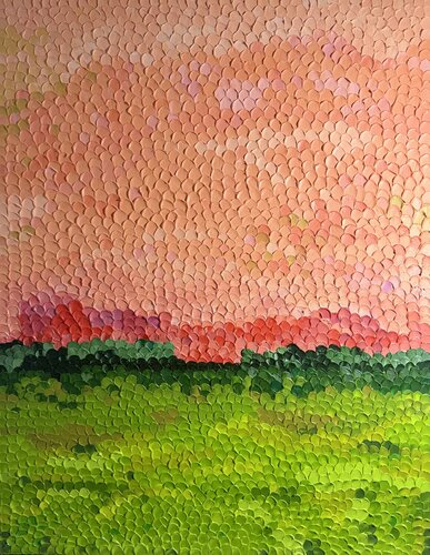 Salmon Dusk von Gaya Chandrasekaran, Malerei kaufen auf Singulart