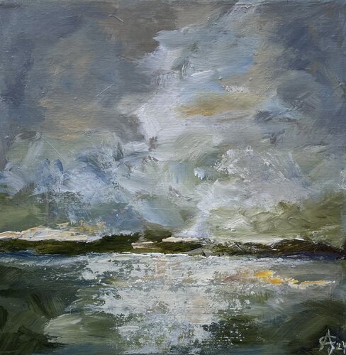 Licht über der See 1 de Andrea Grube, Pintura a la venta en Singulart