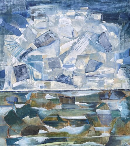 Licht, Himmel über Wasser de Andrea Grube, Pintura a la venta en Singulart