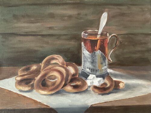Teatime di Iryna Budai, Pittura in vendita su Singulart