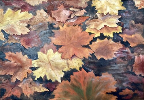 Autumn leaves van Iryna Budai, Schilderij te koop op Singulart