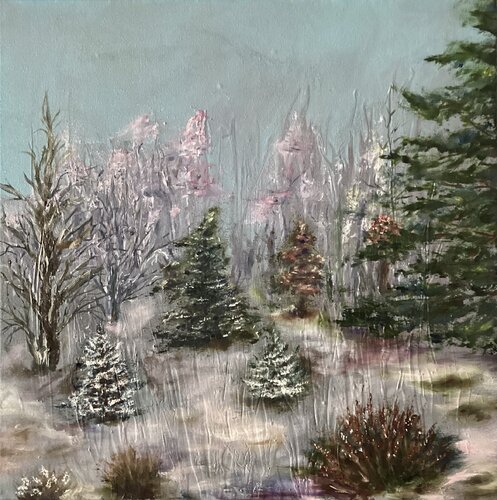 First snow di Iryna Budai, Pittura in vendita su Singulart