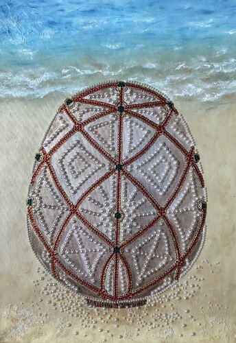 Ocean egg van Iryna Budai, Schilderij te koop op Singulart
