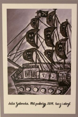 Pirate schip. par Julia Zabrocka, Dessin en vente sur Singulart