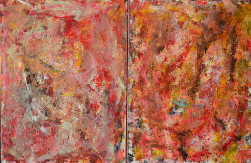 Diptyque Le feu ardent by Erwin STEINBACH, Painting for Sale on Singulart