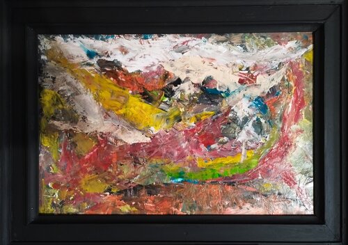 Les Alpes, au loin .... by Erwin STEINBACH, Painting for Sale on Singulart