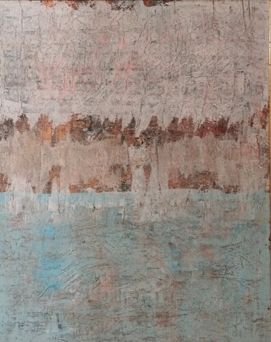 Falaises, mer par temps calme van Erwin STEINBACH, Schilderij te koop op Singulart