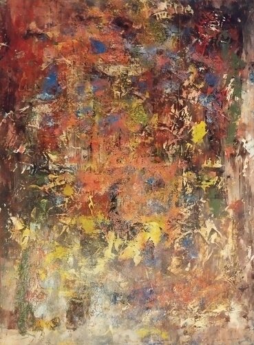 Un gros bouquet de fleurs pour ma chérie di Erwin STEINBACH, Pittura in vendita su Singulart