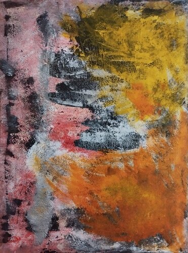 Das rosa meer und die klippen  (La mer rose et les falaises) by Erwin STEINBACH, Painting for Sale on Singulart