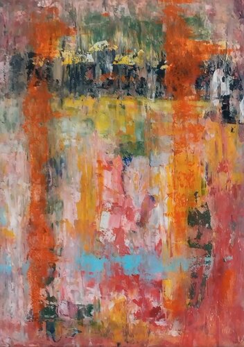 "Fenêtre sur la mer" Antibes, Juillet 2024 van Erwin STEINBACH, Schilderij te koop op Singulart