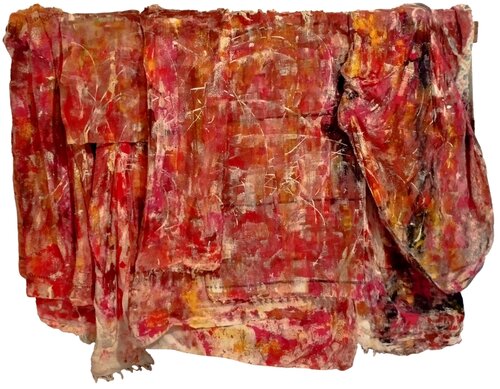 Linge brut peint / Art brut chiffon II by Erwin STEINBACH, Textile for Sale on Singulart